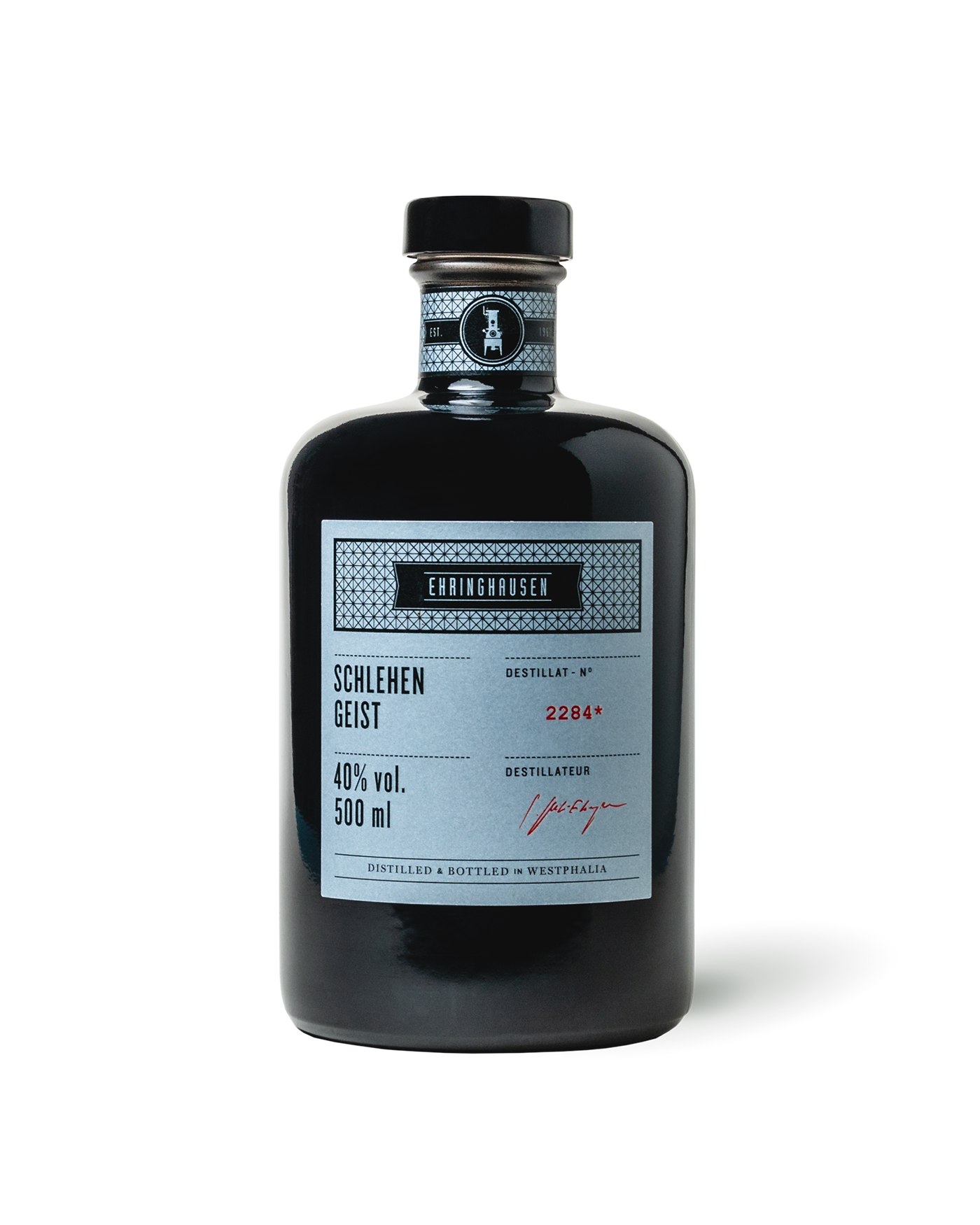 Schlehengeist-transparent_mit-schatten_Shop-1440 Brennerei-Ehringhausen-Schlehengeist-500ml